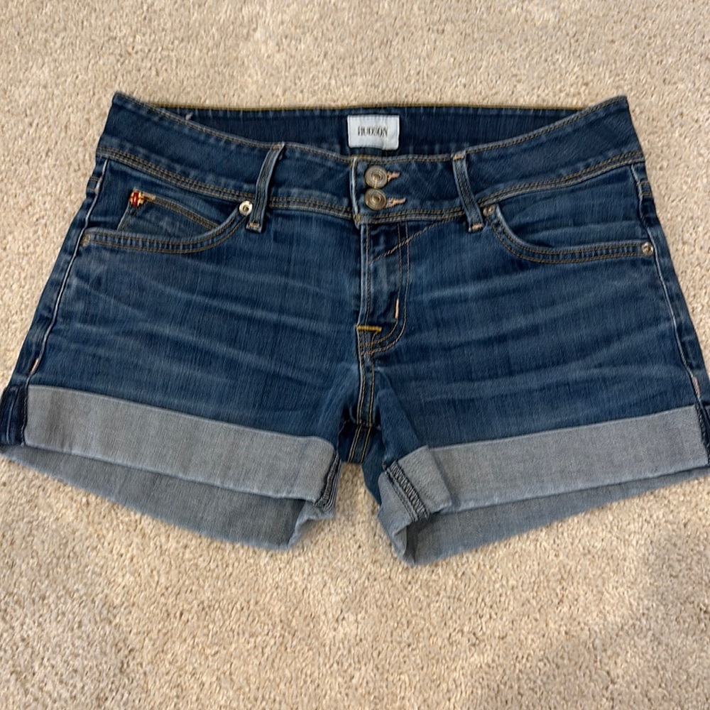 HUDSON Crowley Rolled Hem Denim Shorts
